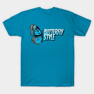 Butterfly Style Blue T-Shirt